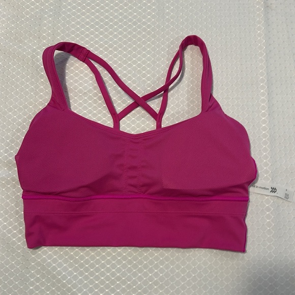 Pink sports bra size small, removable pads, EUC - Picture 4 of 4